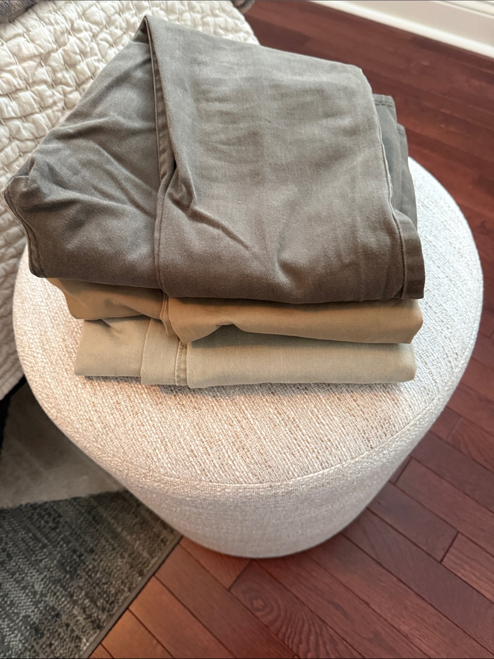 Men's Casual Chino Pants - Olive Green